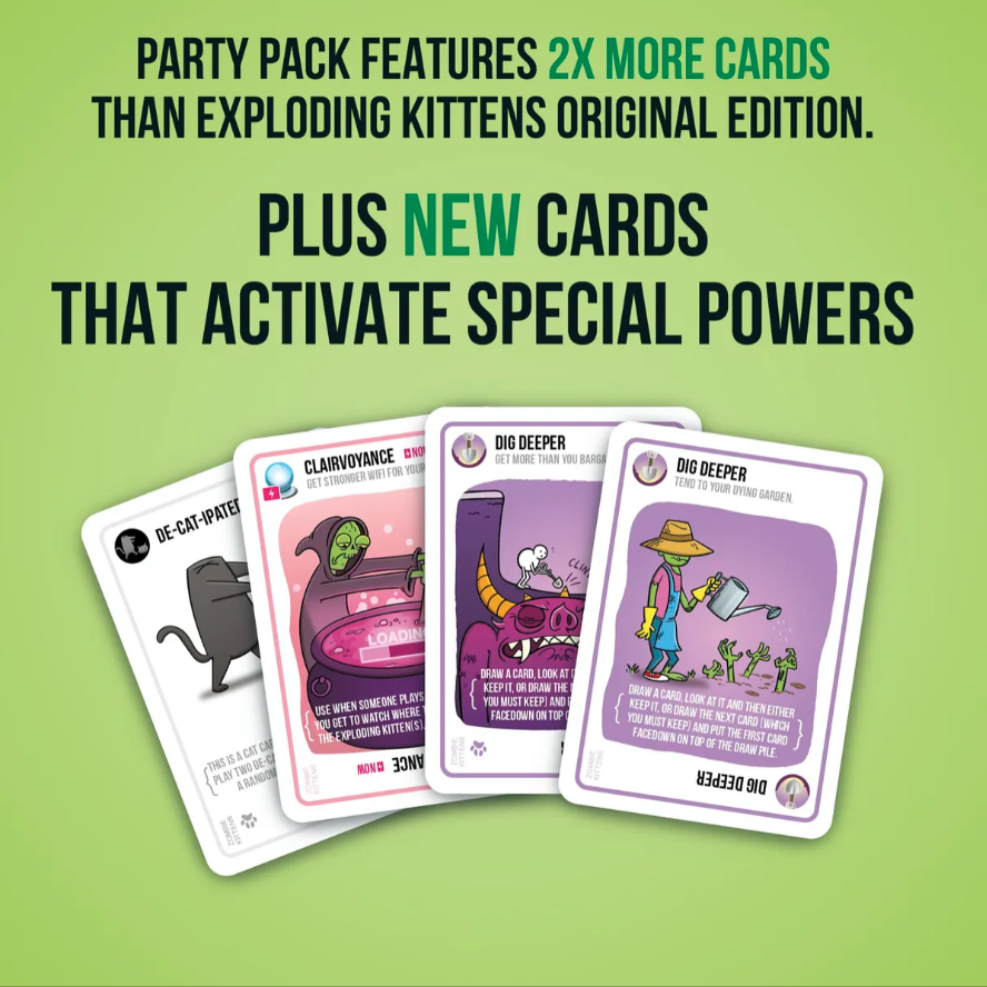 Zombie Kittens De Exploding Kittens Juego De Mesa Inglés