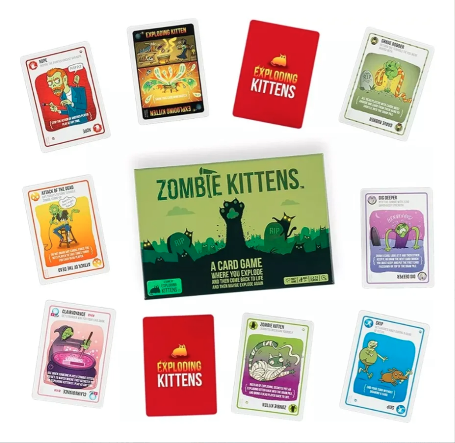 Zombie Kittens De Exploding Kittens Juego De Mesa Inglés