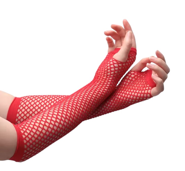 Guantes Calado Malla (mano ) Vestimenta Casual Sexy Elegante