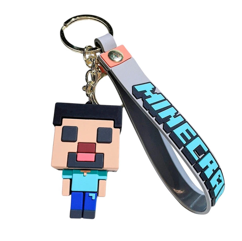 Llavero de Goma Steve Minecraft 5.5 cm Gamer