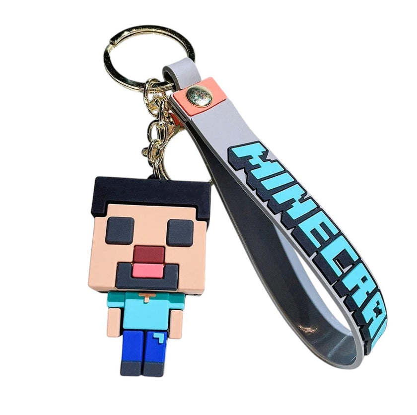 Llavero de Goma Steve Minecraft 5.5 cm Gamer