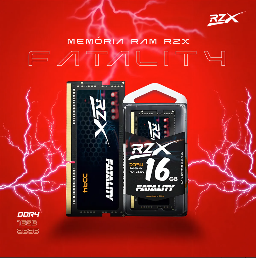 Memoria Para Pc Rzx Fatality De 16 Gb, Ddr4, 2400 Mhz, Cl17, 1,2 V