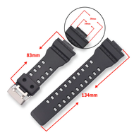 Pulsera Compatible Con El Reloj Digital G Shock Para Hombre Color Negro Ancho 16 Mm