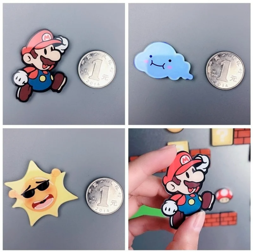 Imanes Refrigerador Super Mario Bros Gamer Retro Pack